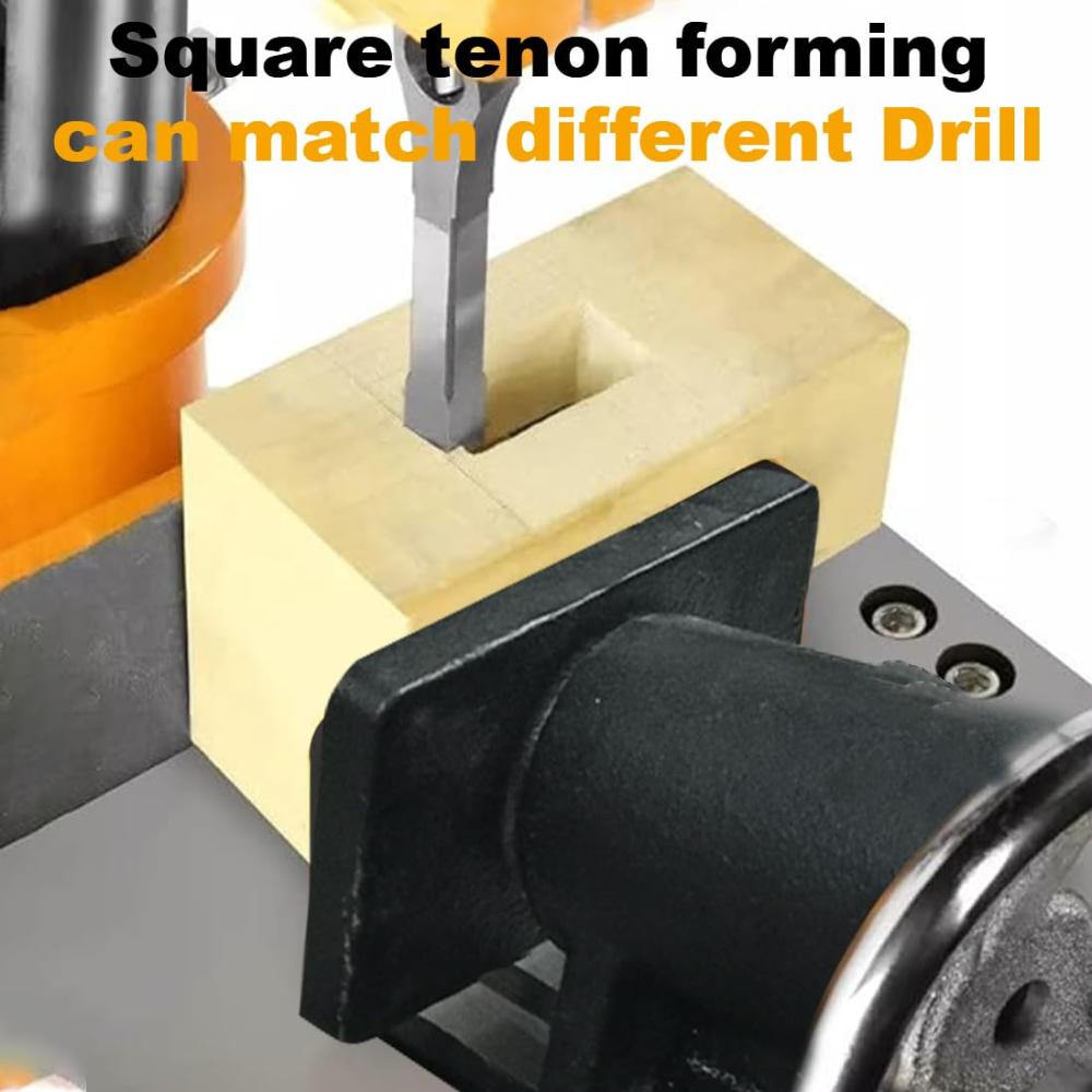 VOLTZ VZ-MK-750A Wood Bench Mortiser  Woodworking Mortising Machine RPM-2840, Black/Orange (750W) Set