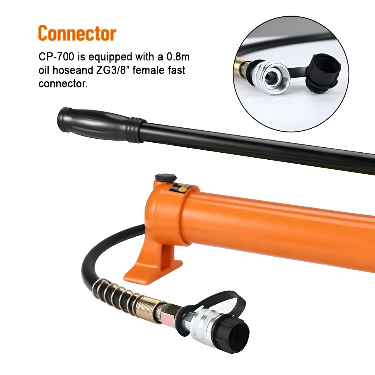 VOLTZ HC-630 + CP-700 hydraulic crimping tool with Hand Pump Head 150, 185, 240, 300, 400, 500, 630 DIE FOR CRIMPING COPPER AND ALUMINIUM TERMINAL CABLE LUGS WITH OIL SEAL Manual Hydraulic Crimper