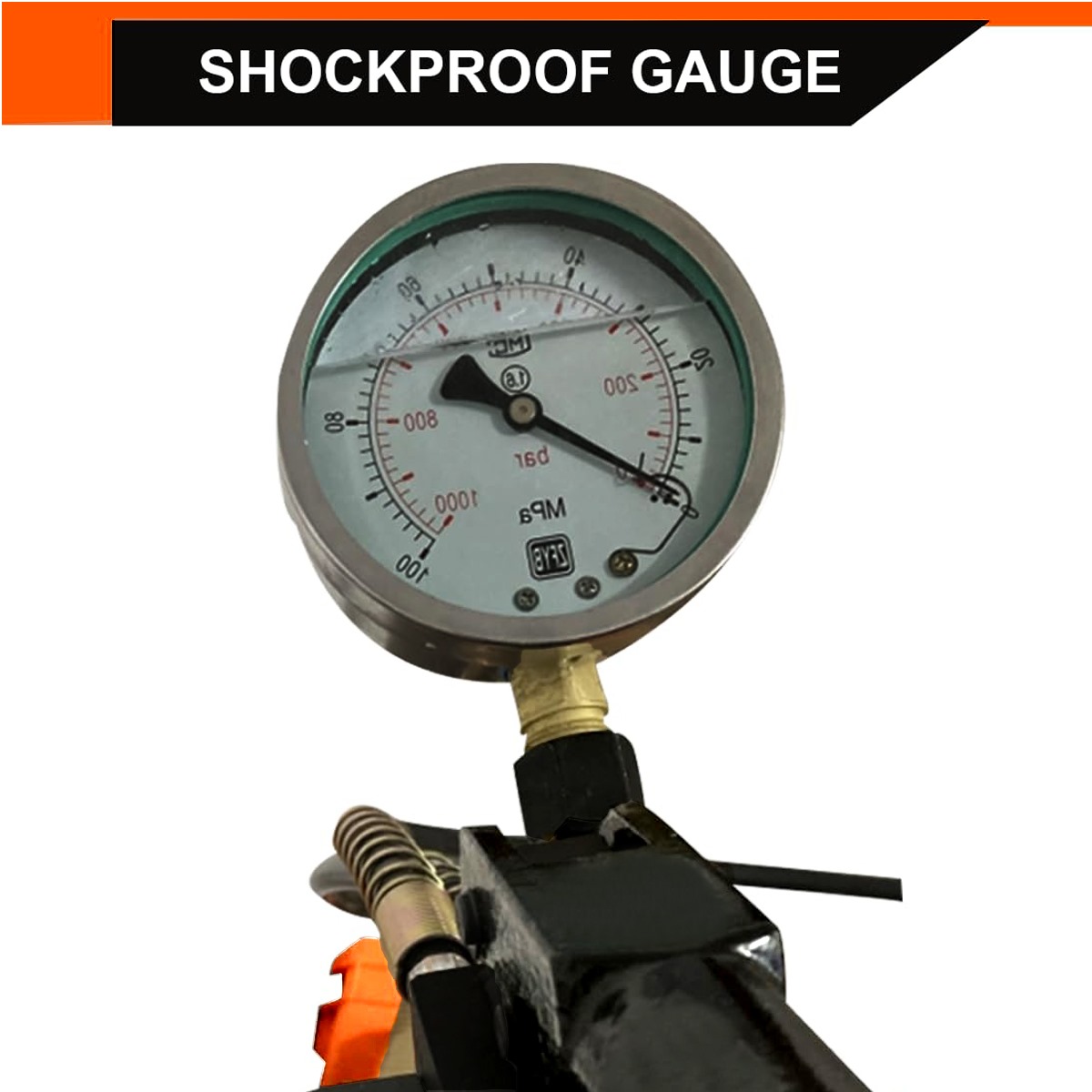 VOLTZ VZ-RSC-100300 Hydraulic Lifting Jack with CP-150s Hydraulic Pump Double Acting Ram 300mm Lifting Hydraulic Cylinder Jack Solid with Hand Pump 100 TON