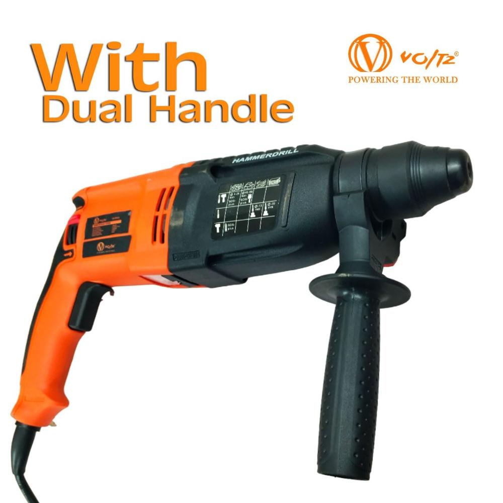 VOLTZ VZ-RH26 Rotary Hammer with 3 Modes, 1300W, Copper Armature, SDS Plus Chuck :26 mm, 950 RPM, Impact Energy 3J with Vibration Control Selector with Forward/Reverse Switch
