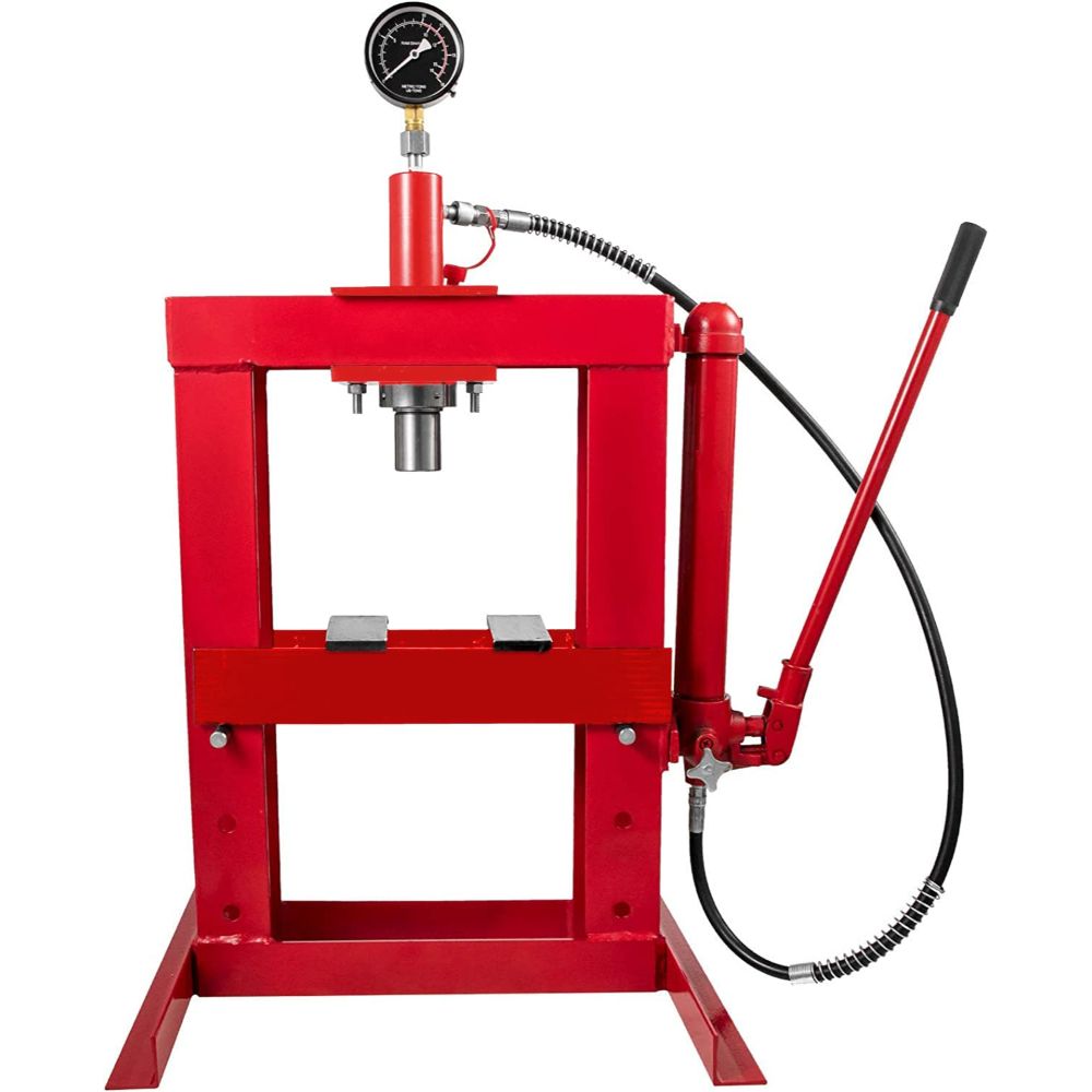 VOLTZ tools 10 ton hydraulic press workshop presses with pressure gauge 10000 kg