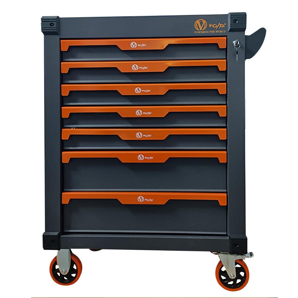 VOLTZ VZ-KY07B  7 Drawer Roller Tool Cabinet | Heavy Duty Tools Trolley Portable (Black)