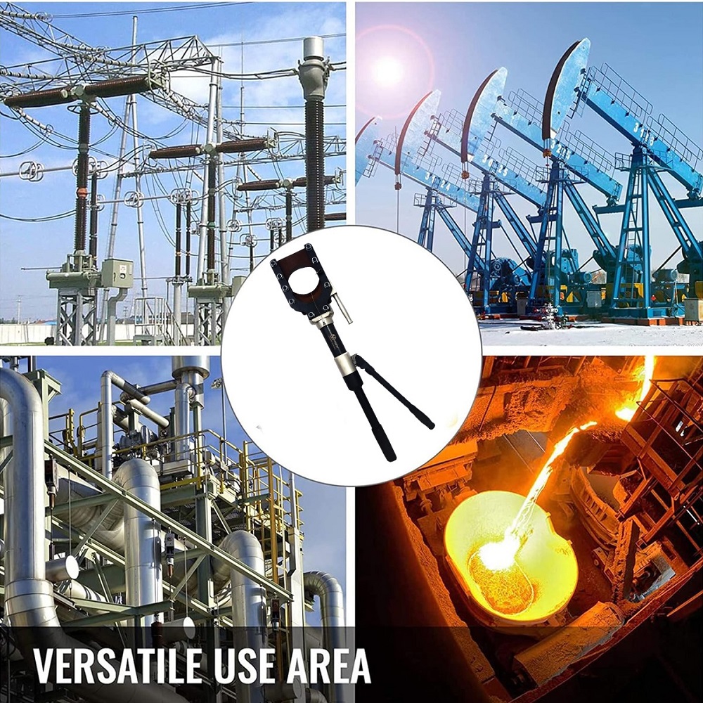 VOLTZ VZ CPC-95 Hydraulic Cable Cutter Upto 50/75/85/95mm Wire Rope Copper and Aluminum Cutting Tool Bolt Cutter Heavy Duty Wire Cutting Tools