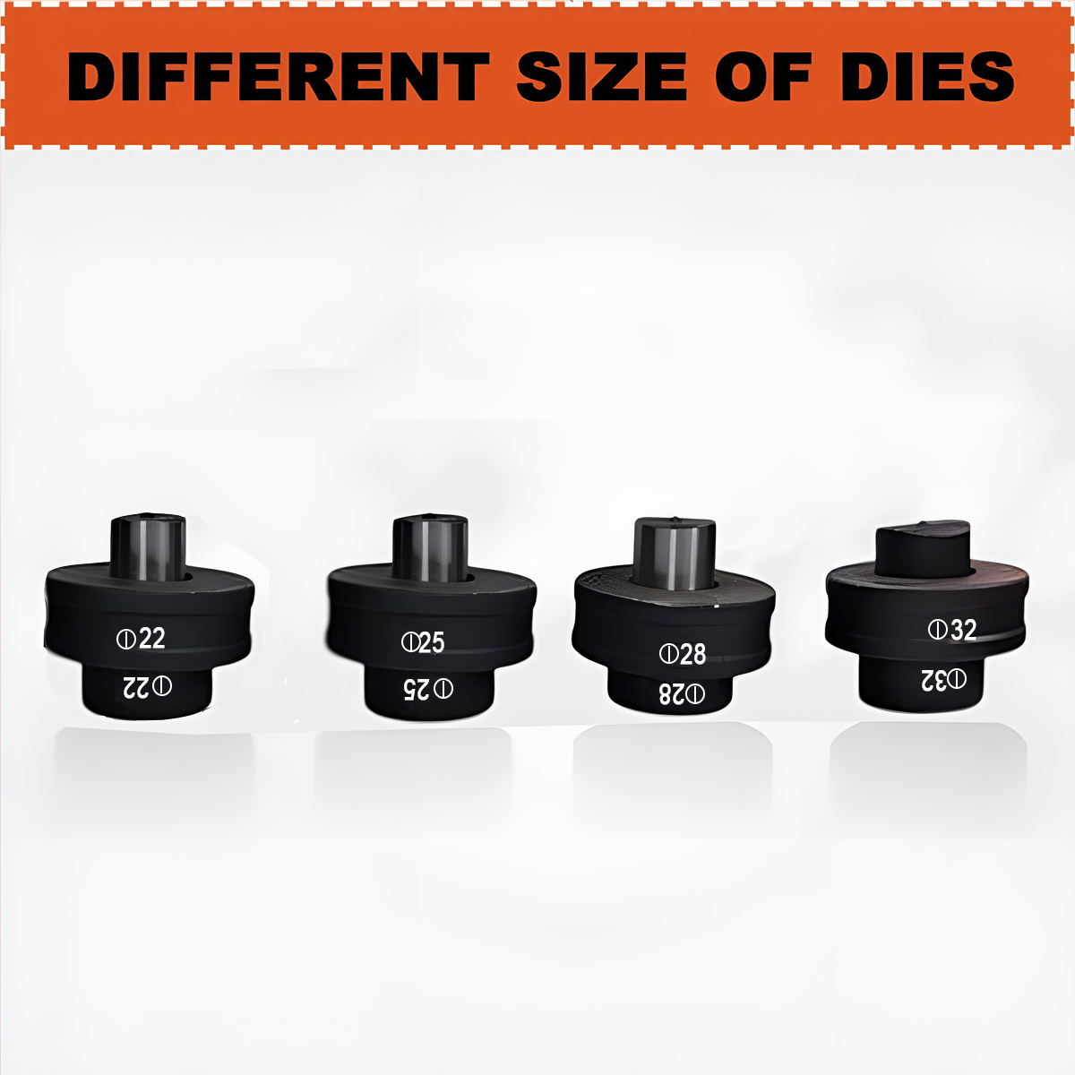 VOLTZ CH-100 Hydraulic Hole Punching Tool with VZ-DB075-D2 750w Electric Pump  Hole Digger Force Puncher Smooth Hole Puncher for Iron Plate Copper Bar Aluminium Stainless Steel Dies, 22, 25, 28,32