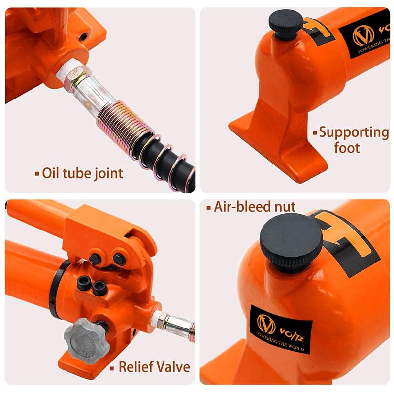 VOLTZ VZ-VHP-50T Split Hydraulic Pullers + CP 700 Hydraulic Pump Gear Puller Bearing Wheel Pulling Pumps Oil Tube Drawing Machine