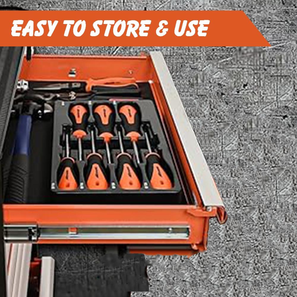 VOLTZ VZ-KY07B  7 Drawer Roller Tool Cabinet | Heavy Duty Tools Trolley Portable (Black)