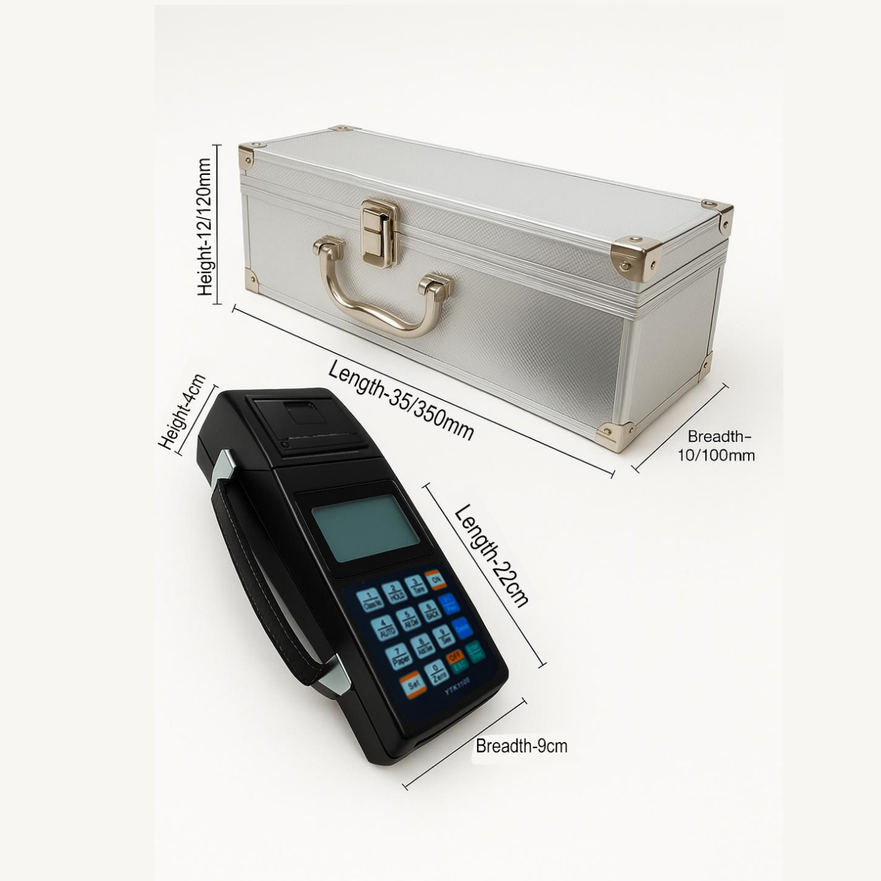 VOLTZ VZ-CS 3Ton Digital Scale With YTK-1100 Handheld Data Printing Instrument 6600lb/3000Kg Digital Hanging Scale Industrial Heavy Duty Crane Scale with Remote Control