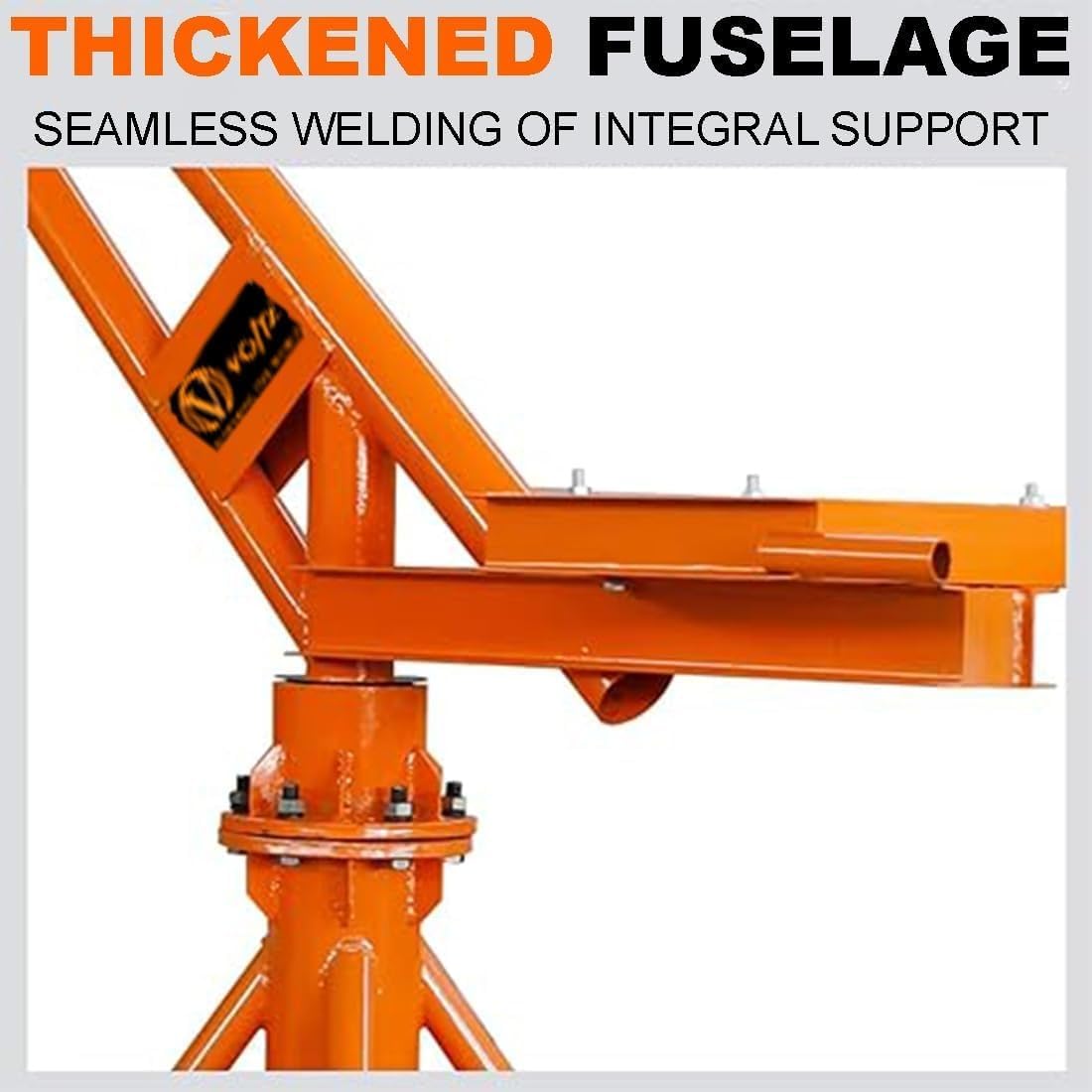 VOLTZ MC-500kg Monkey Crane Capacity 360° Mini Crane With 500kg-1000kg Electric Winch Copper Winding Motor, 30 Meter Wire Rope 8mm High Speed Electric Winch