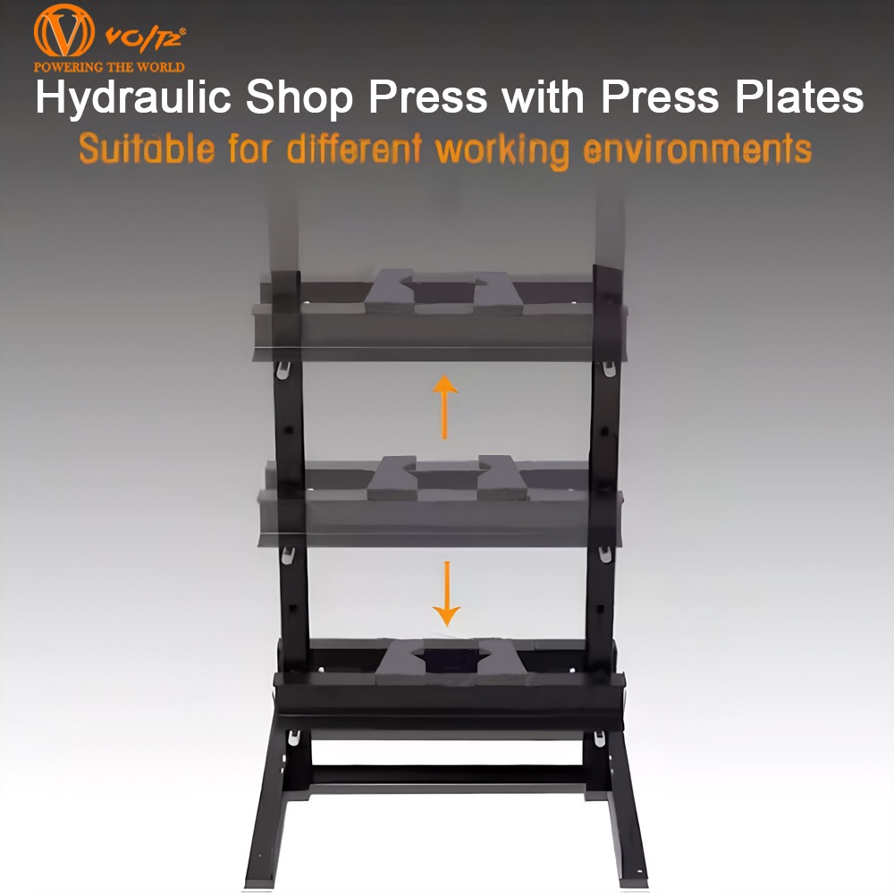 VOLTZ  20 Ton Hydraulic Shop Press Floor Press H Frame Load capacity 20Ton Hydraulic Shop Press machine Overall height: 61"