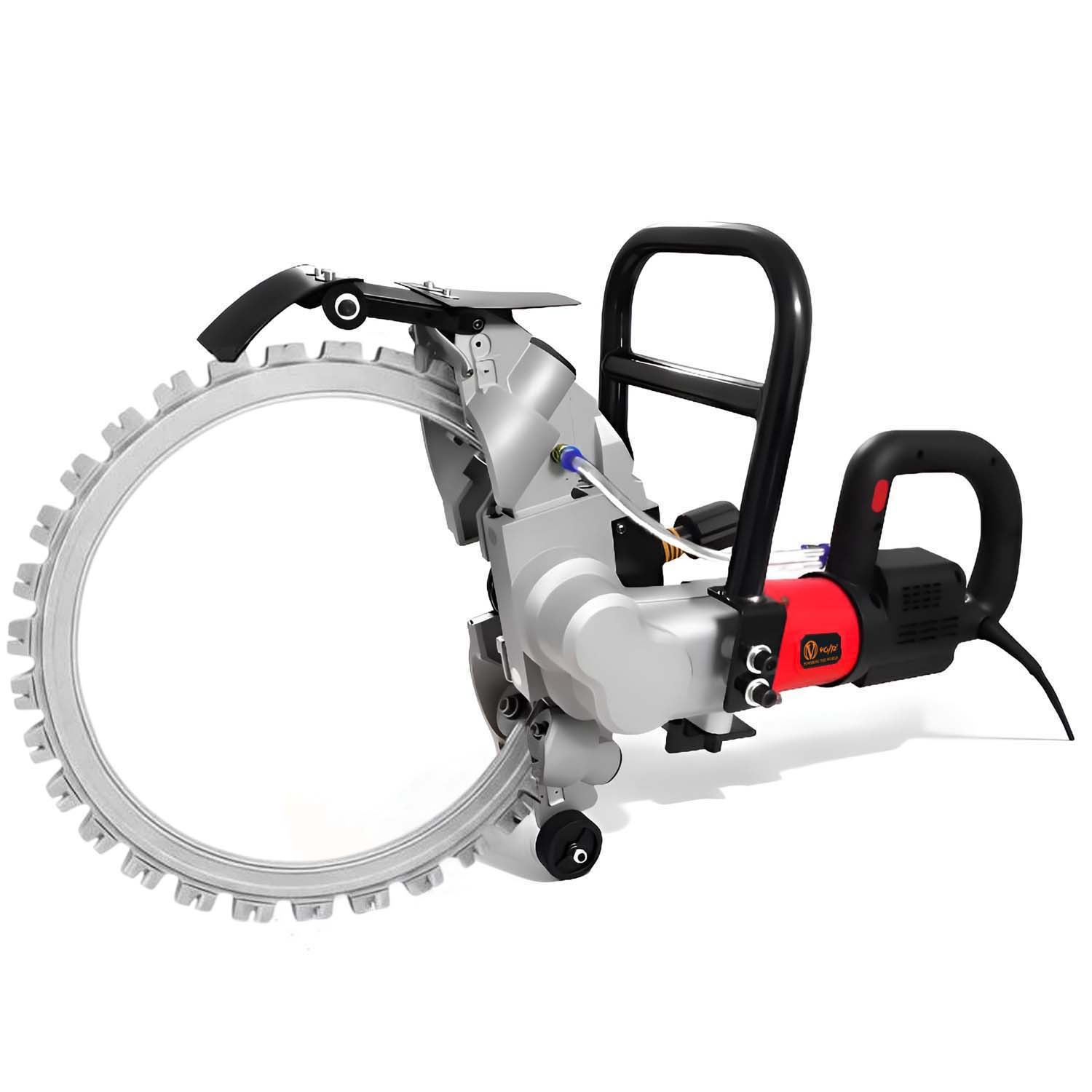 VOLTZ BL-410 Brushless Wall Chaser 8500W | 16-Inch (410mm) Saw with Water Line | 2000RPM, 300mm Cutting Depth Diamond Cutting Blade 220V Wall, Marble, Concrete Cutter Machine