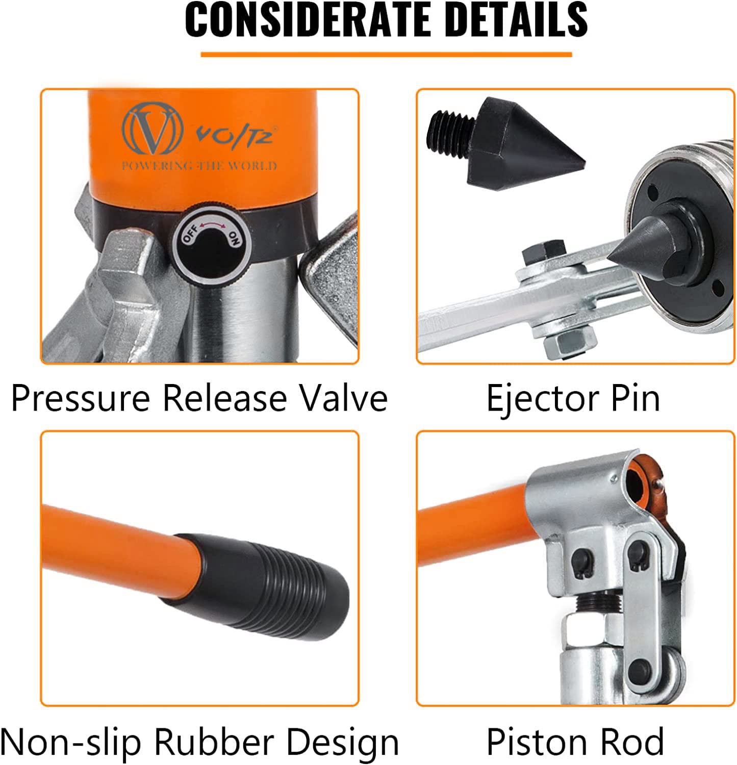 VOLTZ VZ-HP-5T Hydraulic Pullers Hydraulic Gear Puller Bearing Wheel Pulling 3in1 Pumps Oil Tube Drawing Machine w/Case