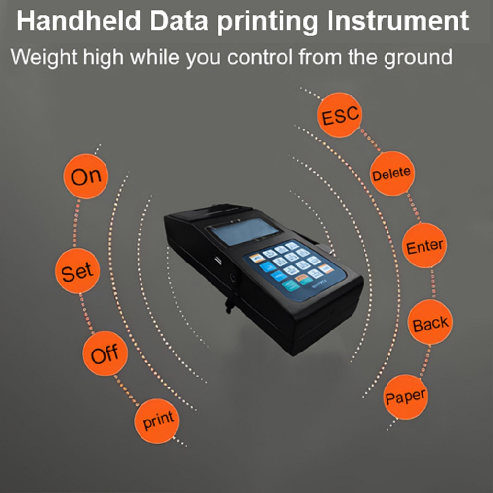 VOLTZ VZ-CS 3Ton Digital Scale With YTK-1100 Handheld Data Printing Instrument 6600lb/3000Kg Digital Hanging Scale Industrial Heavy Duty Crane Scale with Remote Control