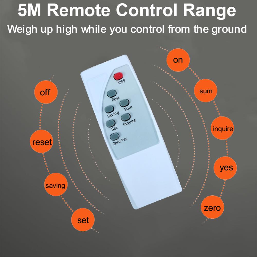 VOLTZ VZ-CS1Ton  Digital Scale 2200lb/1000Kg Digital Hanging Scale Industrial Heavy Duty Crane Scale with Remote Control