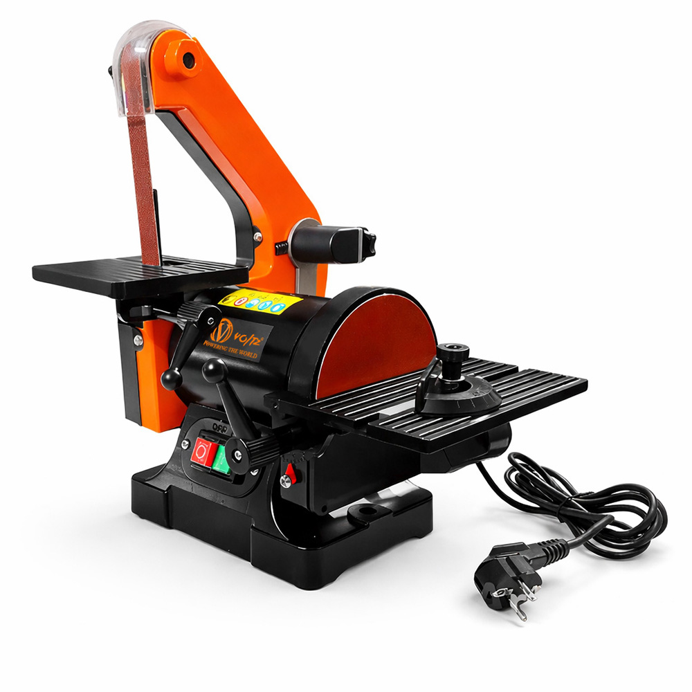 Voltz VZ-MM3180 250W Belt & Disc Sander Machine, 230V, 2980 RPM Disc Speed, Heavy Duty Woodworking Tool