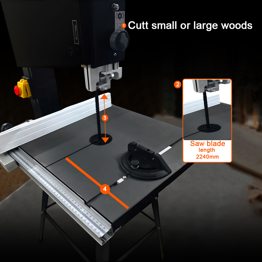 VOLTZ VZ-BS-250 10 In. 370W Benchtop Band Saw for Woodworking Machine Black (BS-10) Band saw