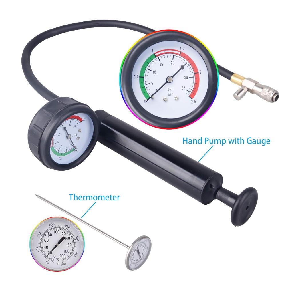 VOLTZ  VZ-8002  18 Pcs Radiator Pressure Tester Tool Kit Cooling System Testing Tool Vacuum Vehicle Universal for Most Car Brands