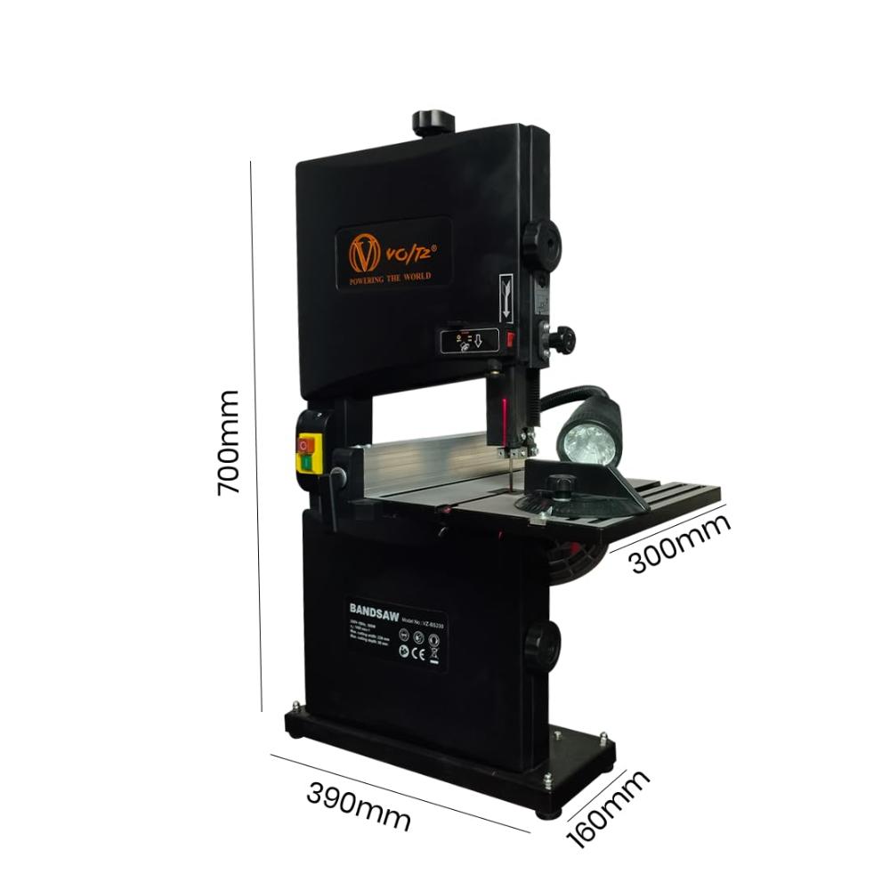 VOLTZ VZ-BS230 9 In. 500w Benchtop Band Saw for Woodworking, Black (VZ-BS9)