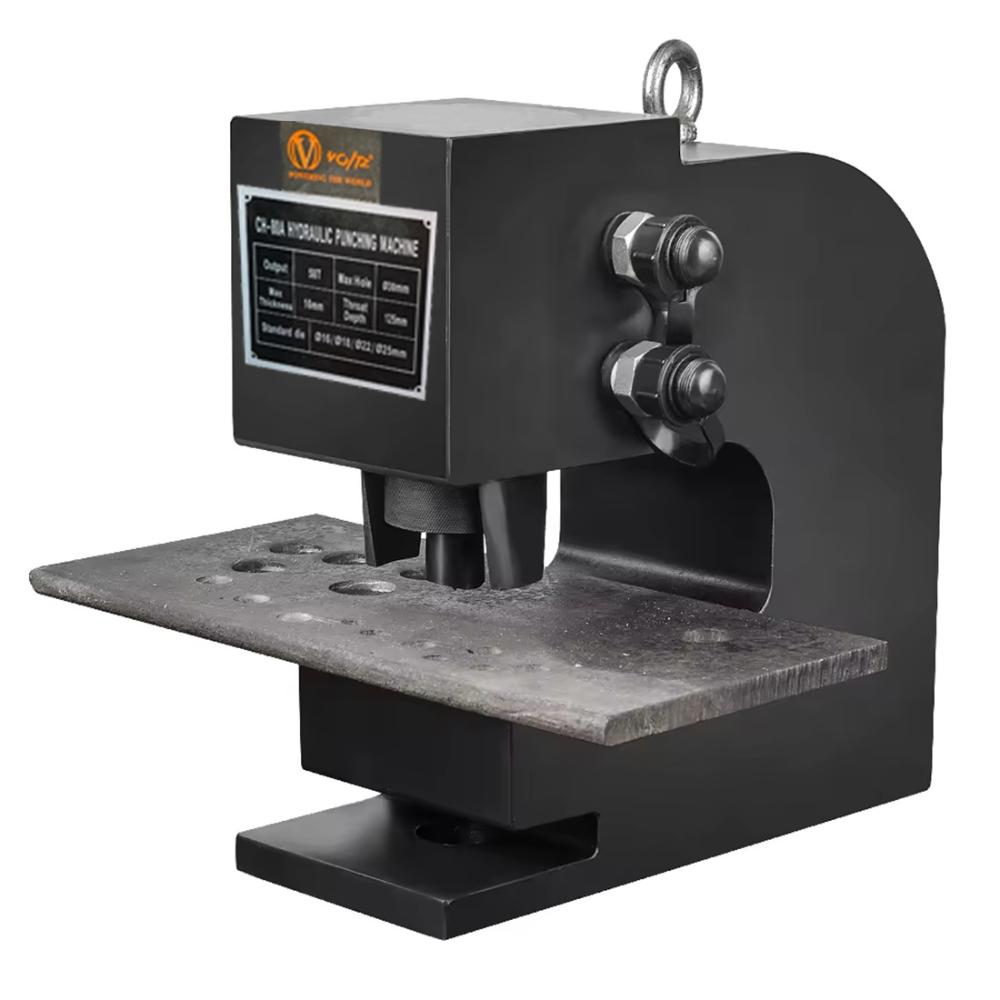 VOLTZ CH-80 Hydraulic Hole Punching Tool with VZ-DB075-D2 750w Electric Pump 50T Hole Digger Force Puncher Smooth Hole Puncher for Iron Plate Copper Bar Aluminum Stainless Steel