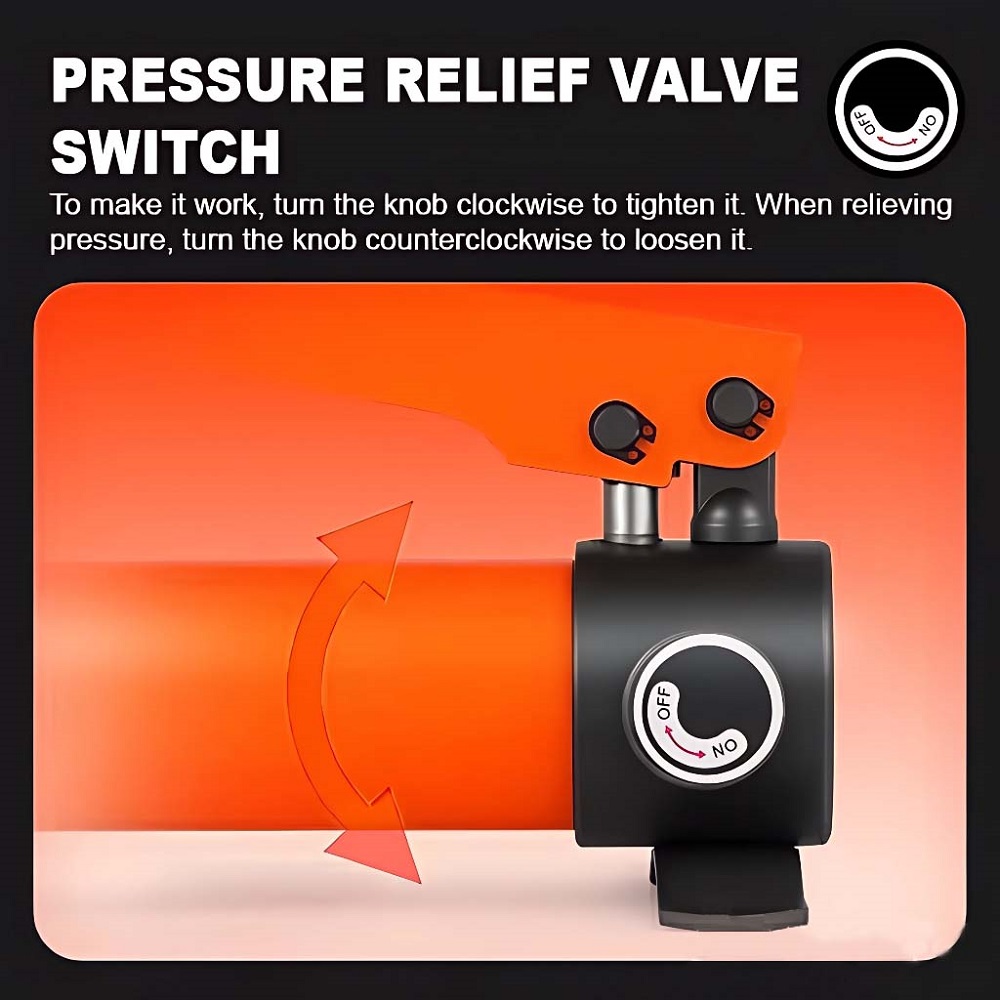 VOLTZ VZ-SN-1050 Hydraulic Lifting Jack with CP-180 Hydraulic Pump Single Acting Lock Nut lifting Stroke 50MM Lift Cylinder Jack Solid 10TON (2inch)