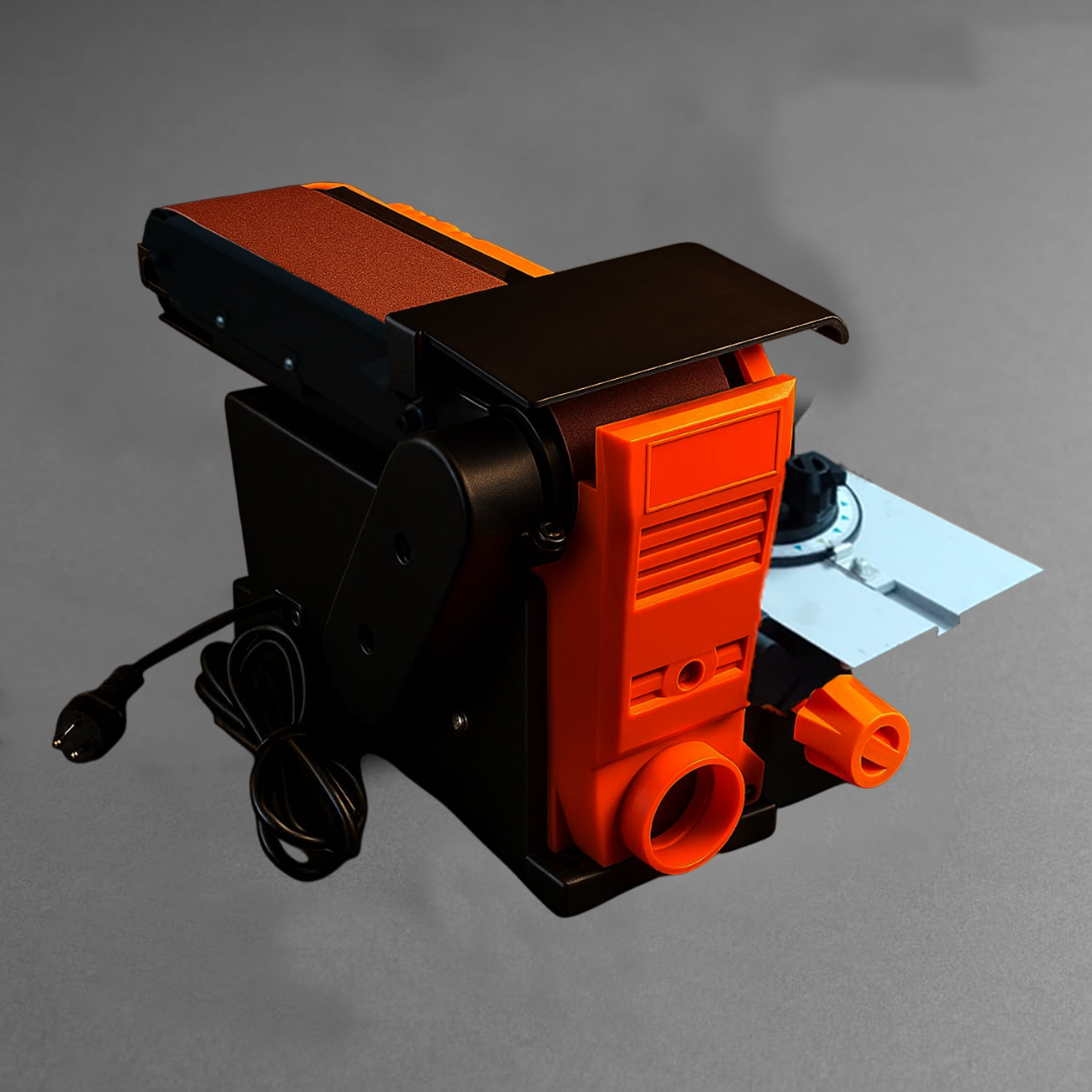 VOLTZ VZ-BSH1510 New 400W Electric Belt Grinder Sander 4”x 36” in. Belt & Disc Sander 6” Bench Sanding Machine With Speed Controller Workshop Grinding Machine