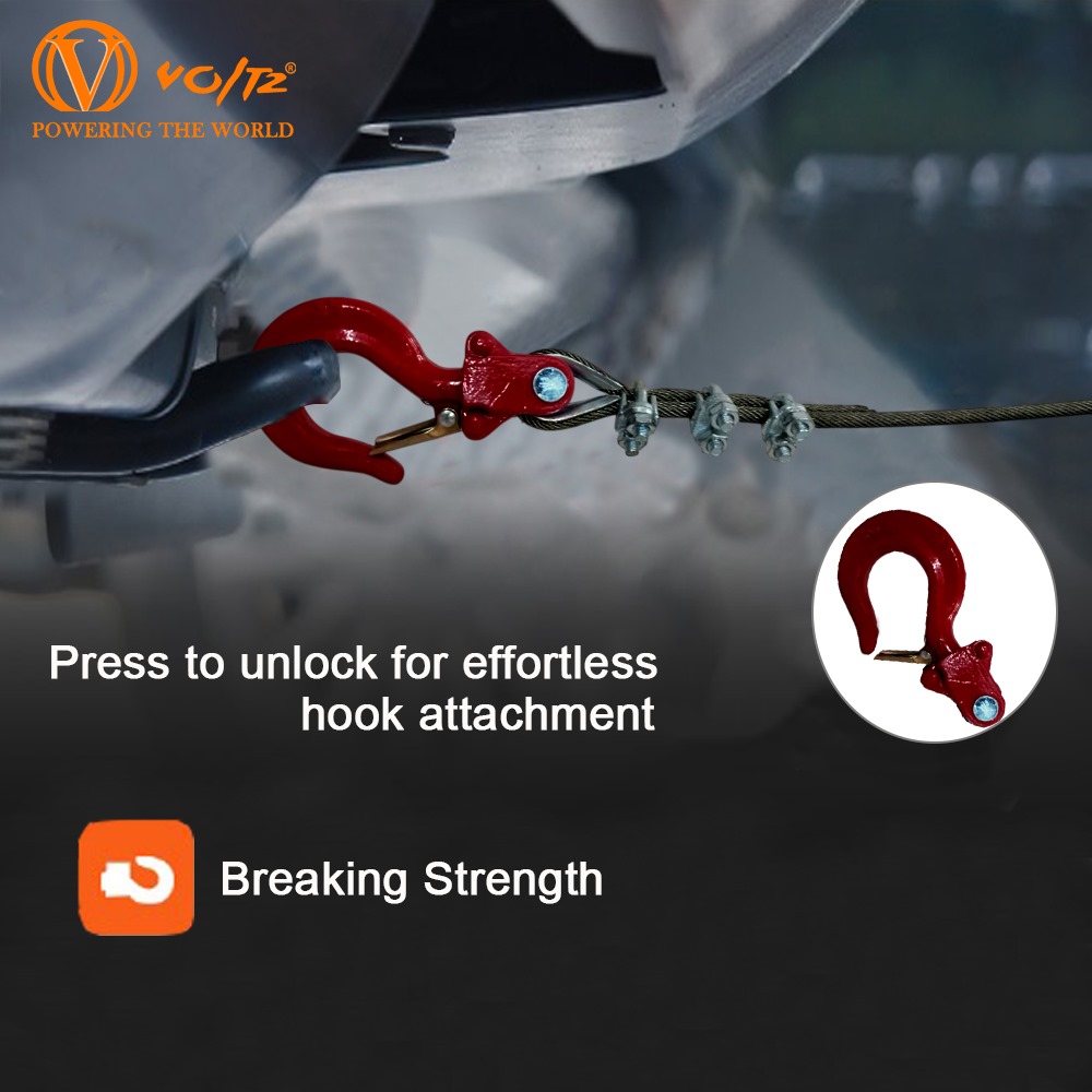 VOLTZ CD-K1-1000KG 30Mtr Material Lifting Electric Winch Heavy Duty Winch with 8mm wire rope Industrial Use Remote Control Electric Winch (500-1000kg)