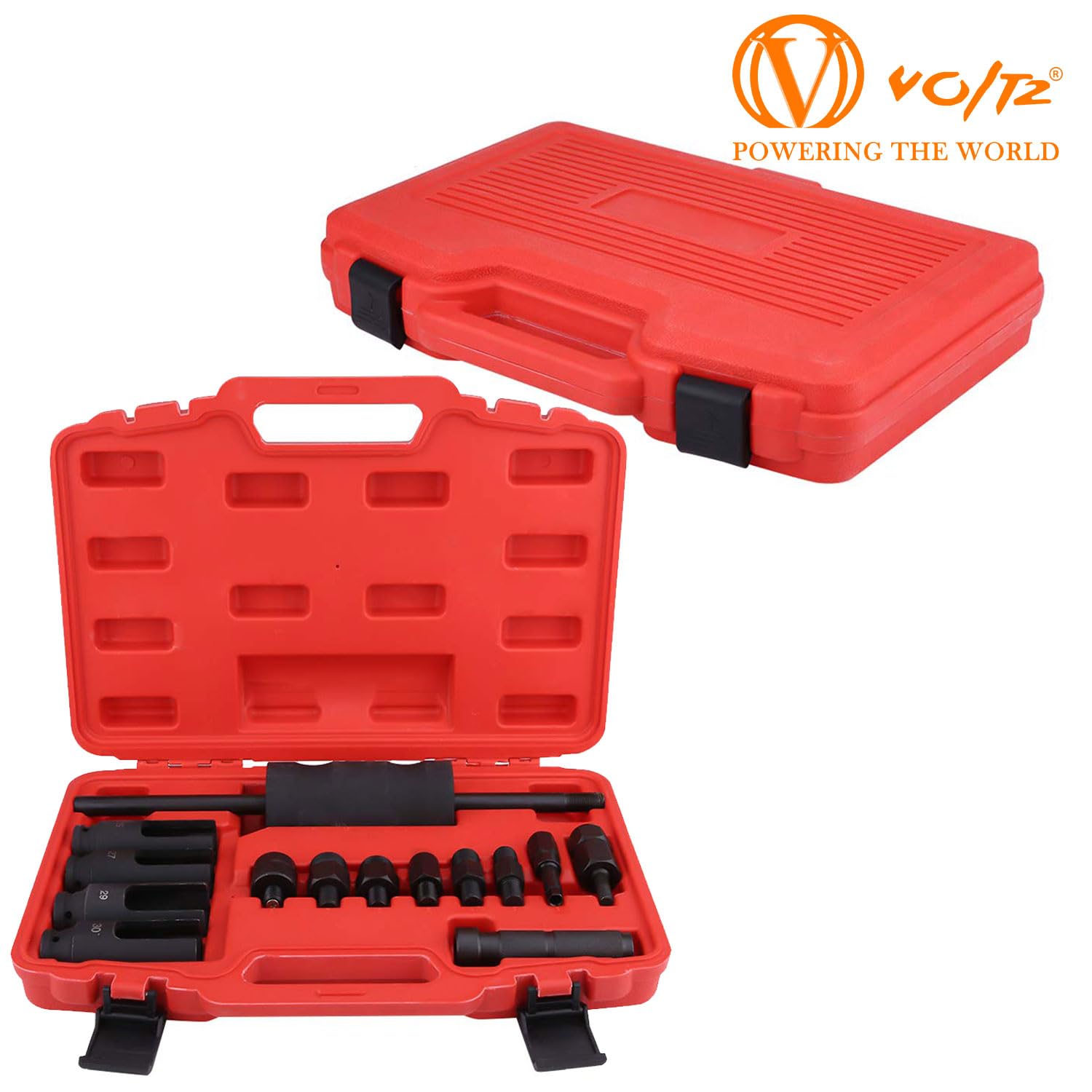 VOLTZ VZ-DN-D1081 14pcs Diesel Injector Extractor Remove Adaptor Puller with Slide Hammer Set