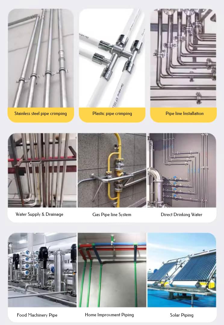 VOLTZ VZ-CW1632 Hydraulic Crimper Range 16mm to 32mm 8 Tons Stroke Hydraulic Crimping Tool suitable for crimping PPR, PEX, PB, PE, PAP pipes and multi-layer pipes