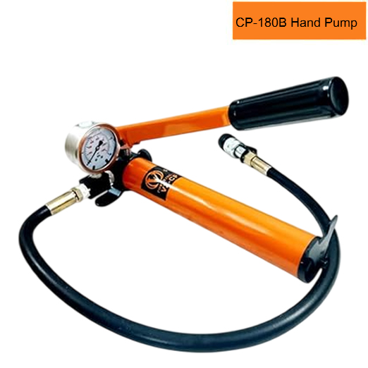 VOLTZ RSC-2050180B Hydraulic Cylinders Jack Solid with Hand pump Pressure Gauge Single Acting Hydraulic Ram Cylinder 50mm Hydraulic Lifting Cylinders (20T 2Inch)