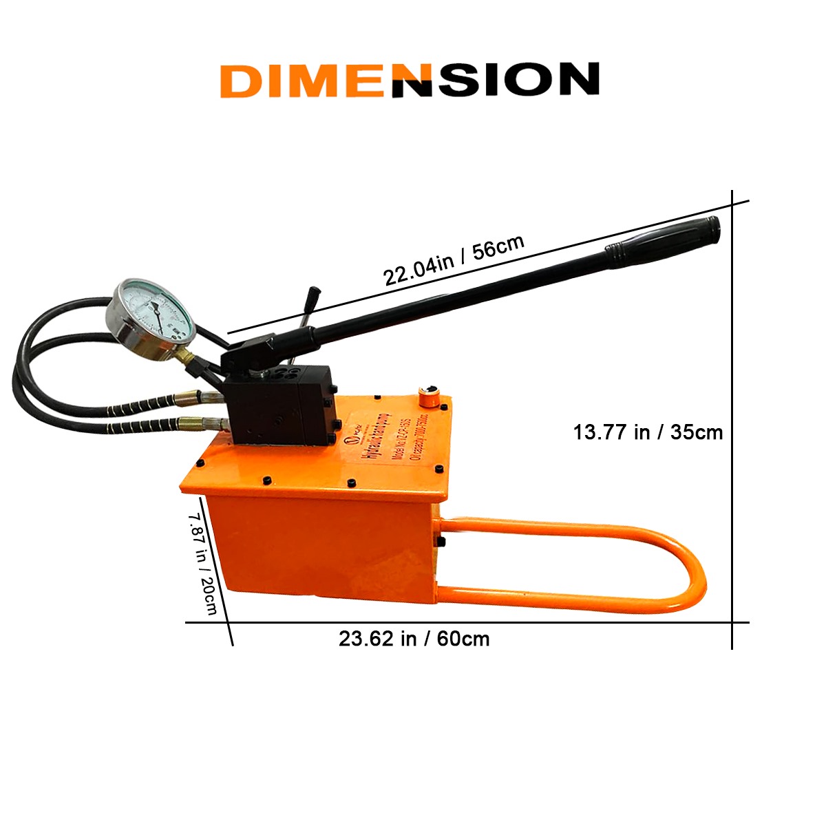 VOLTZ VZ-RSC-100300 Hydraulic Lifting Jack with CP-150s Hydraulic Pump Double Acting Ram 300mm Lifting Hydraulic Cylinder Jack Solid with Hand Pump 100 TON