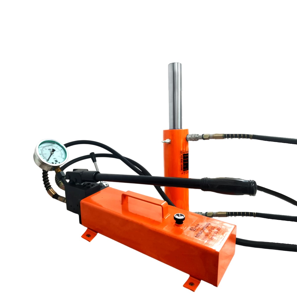 VOLTZ VZ-RSC-30300 Hydraulic Lifting Jack with CP-800S Hydraulic Pump Single Acting Ram 300mm Lifting Hydraulic Cylinder Jack Solid with Hand Pump 30TON