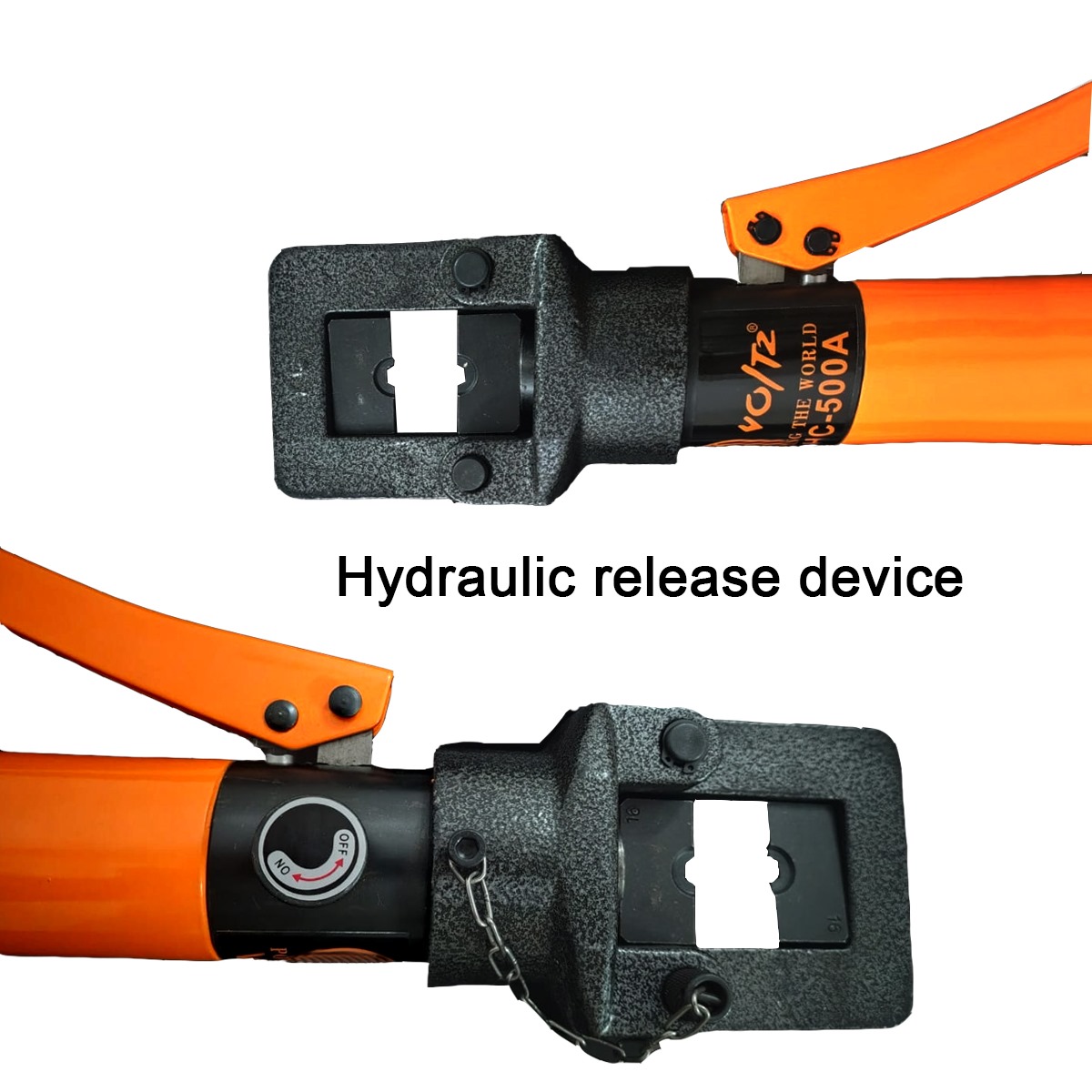 VOLTZ VZ-HC-500 10-500mm CU Hydraulic Crimping Tool, 22Ton Crimping Pressure Crimper for Copper and Aluminium Lugs Terminal New Manual Hydraulic Wire Rope Crimper