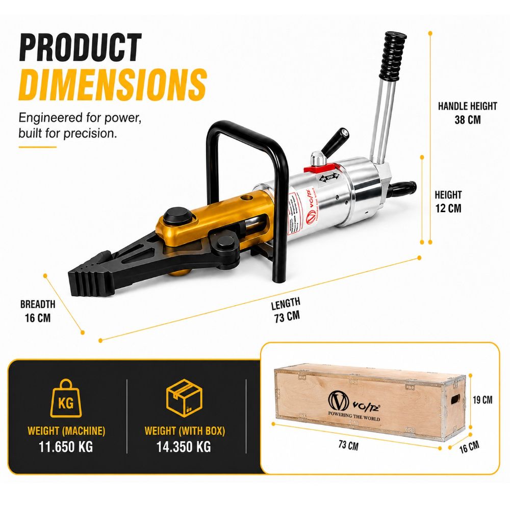 VRS-20A Hydraulic Rescue Spreader Cutter Hydraulic Spreader Pliers - 18t Shearing Force & 5.5t Spreading Force, Cutting & Expanding Tools for Traffic Accidents