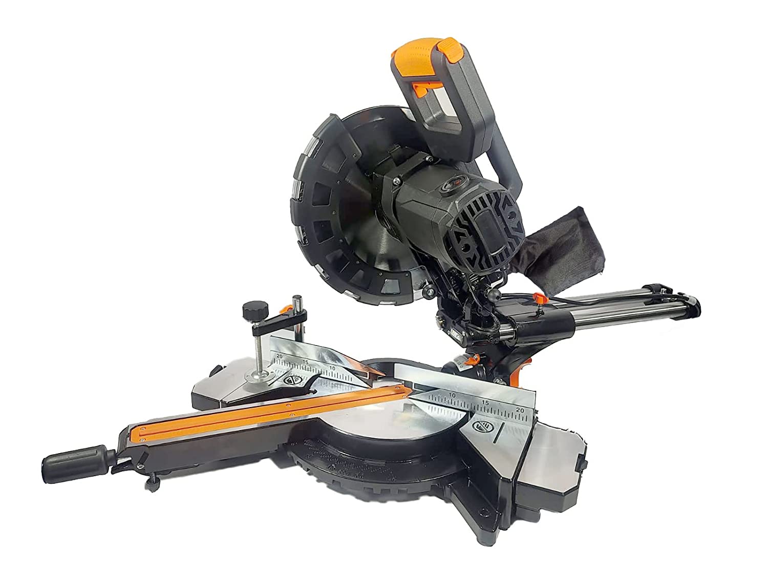 VOLTZ VZ-MS255 10” Dual Bevel Sliding Compound Miter Saw with Laser & LED Light (2400W, 4500 RPM, 80T TCT Blade)