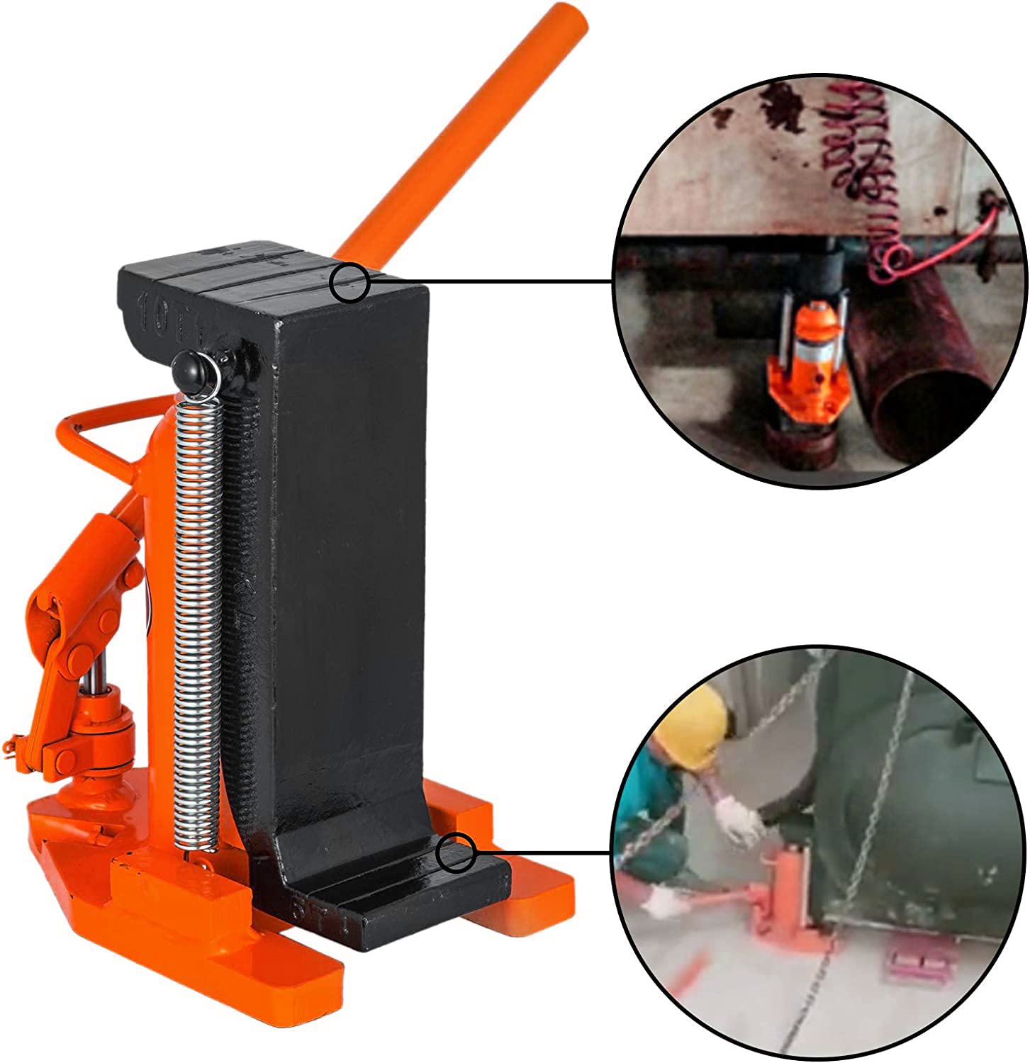 VOLTZ TOJ-10T Hydraulic Toe Jack – Ultimate Heavy-Duty Lifting Power for Industrial Machines