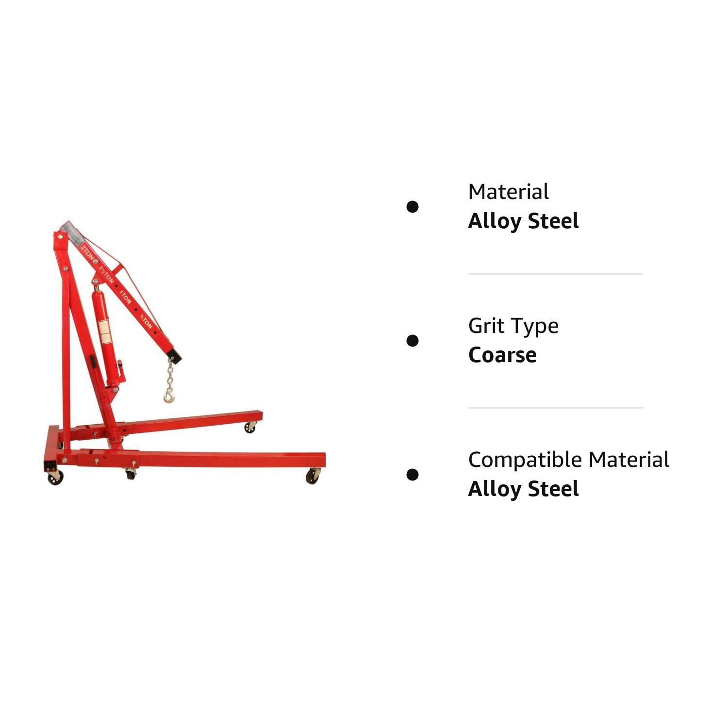 VOLTZ Engine hoist 2 Ton Folding Hydraulic Cherry Picker Shop Crane Lift