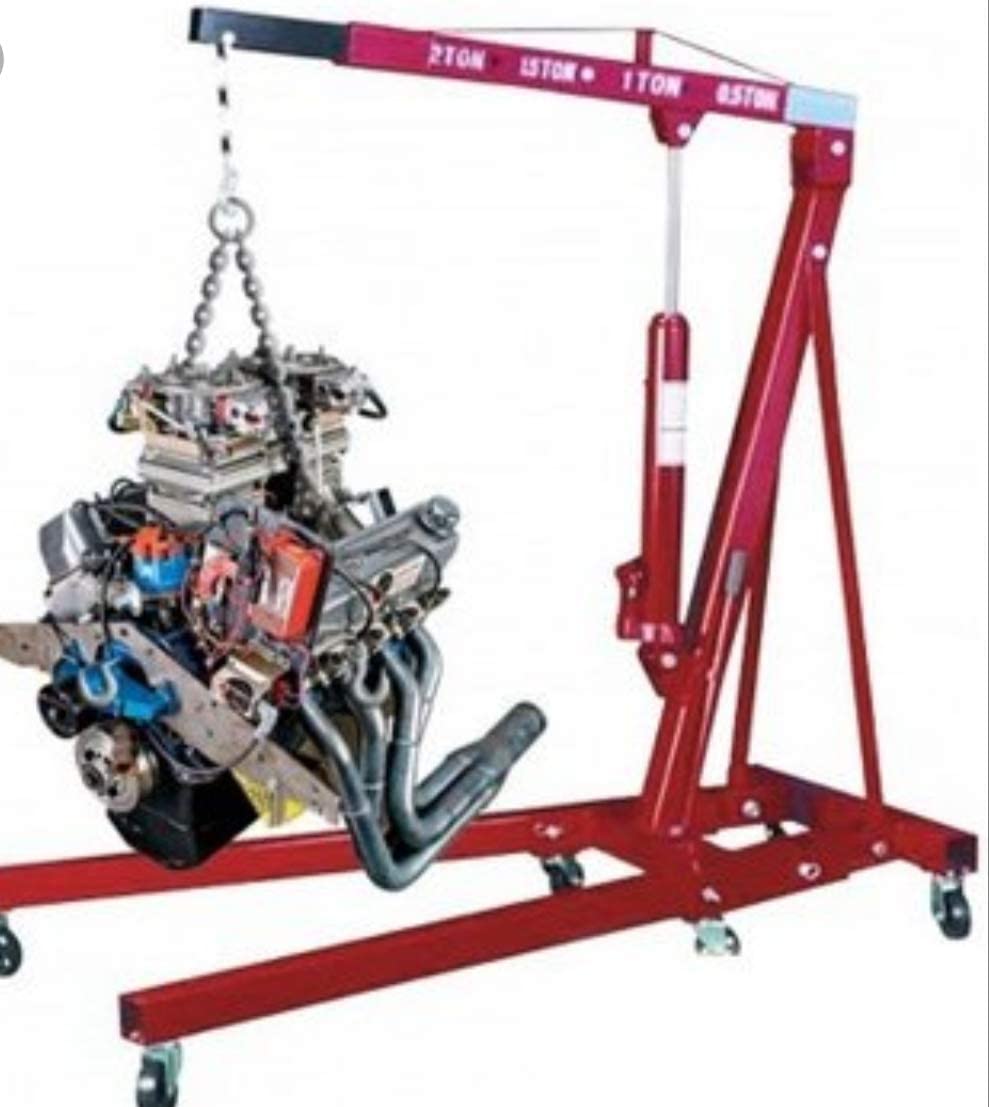 VOLTZ Engine hoist 2 Ton Folding Hydraulic Cherry Picker Shop Crane Lift