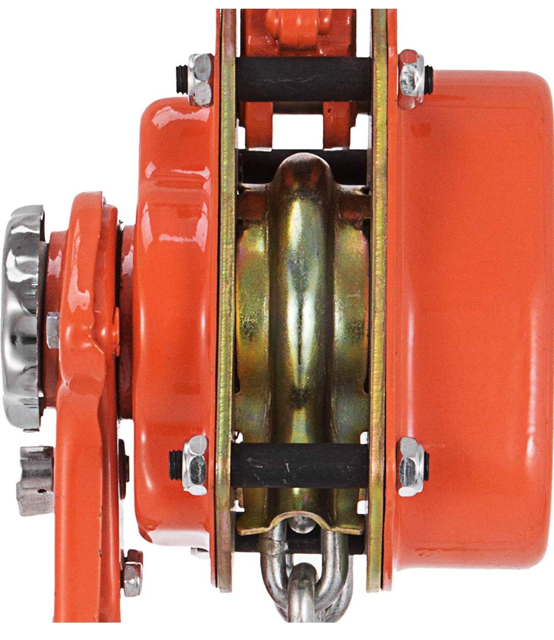 VOLTZ  Rachet Lever Chain Hoist Block Cap (Orange, 1.5 Ton and 1.5 m)
